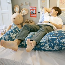 北歐風長抱枕套, Wonderland藍色(無枕心)