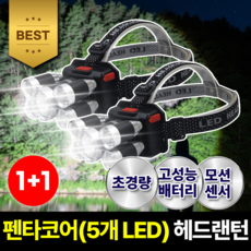 슈탈하르트 헤드랜턴 독일 5배 밝기 낚시 충전식 해루질 등산 캡라이트 모자 랜턴 작업 아웃도어 헤드 초강력, 2개, 퓨어 블랙