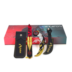 어크로스더씨 챔피언스 발리송 카람빗 2종 세트 게임스킨 버터플라이나이프, 레드, 1개