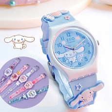 [국내 당일출고] 산리오 인기캐릭터 3D 입체 쿼츠시계 우레탄밴드 (산리오 헤어핀 증정)+선물포장