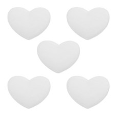 YELARXI 테니스 라켓 진동 댐프너 부드러운 실리콘 라켓 충격 흡수 장치 테니스 라켓 스트링에 적합 - 하트 모양 (핫핑크 5개), 화이트