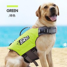 FAST 狗狗救生衣 適用於 中大型犬, 熒光綠, 1個