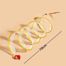 【DC寵物有發票】 貓隧道 25CM 彈簧隧道貓咪玩具 摺疊隧道 寵物玩具 貓玩具 老鼠玩具 貓自嗨 貓咪玩具 A180, 1個, 2#小老鼠款(顏色隨機)