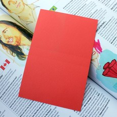 페이퍼포레스트 컬러 무지엽서 캘리그라피 20개, 06.주홍(20매입), 1개