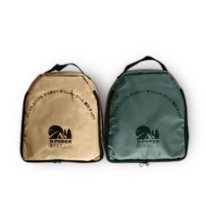 電精靈 D-Power 電纜輪座手提牛津收納包組 軍綠色/土黃色, 土黃色, 1個