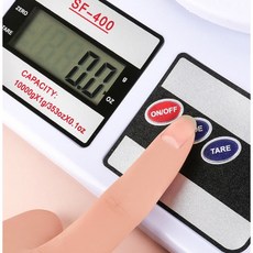 전자저울 정밀 베이킹 주방 이유식 업소용 정밀전자저울 10KG, 1개, SF-400