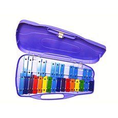 명창 실버스타 공명 실로폰 27K(보라색)무지개 칼라 음판 [실.채포함], 1개, 보라색, 27판