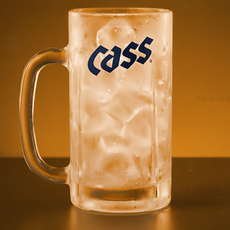 카스 맥주잔 500CC 생맥주잔 얼음맥주컵 업소용 호프집 냉동, 1개