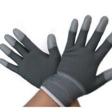 제이엠상사 손끝 PU코팅 장갑 S, 그레이, 100개