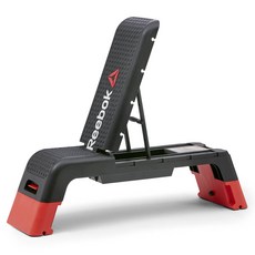 리복 데크 다용도 홈트레이닝 벤치 RSP-16170, 블랙 + 레드