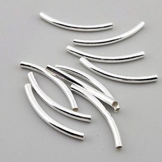비즈팡 [SVP-92-02]실버파이프 실버925 민자파이프 2.5x30mm (내경1.7mm)