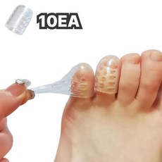 이츠오 새끼 발가락 실리콘 통풍 쓸림 방지 보호 골무, 10개