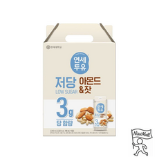 연세 저당 아몬드&잣, 190ml, 16개