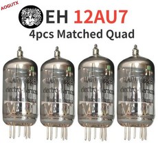 오디오 진공관 튜브 밸브 교체용 Aogutx 업그레이드 6189 5814 5963 6211 HIFI 전자 앰프 DIY EH 12AU7 ECC82, 3)4pcs Matched Quad