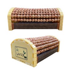 제일조아 왕골 베개 목침 대나무 여름 베개 국내산 경추 타원형 40cm, 대나무허브 구슬베개, 대나무허브구슬