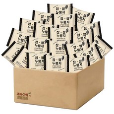 검은콩으로 더 고소한 찹쌀 누룽지 무가당 스낵 개별포장, 20개, 25g