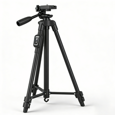 AIVK T-3208 手機自拍腳架 手機腳架 手機架錄影 腳架 手機腳架穩定器 手機支架 三腳架 相機腳架, 1個, 藍牙款T-3208, 黑色, 藍牙三腳架