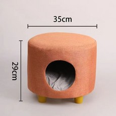 貓窩 寵物床 韓國貓窩 寵物窩 貓房, 橙色12斤內通用,無腿款, 1個