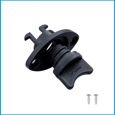 보트 카약 부속 액세서리 나일론 25mm 1 인치 배수구 스레드 배수 플러그 마개 소켓 타원형 Garboard 요트 낚시 카누 해양, Black Gasket