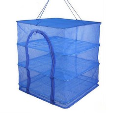 리빙투유 다용도 건조망 빅사이즈 특대형, 블루, 1개, 3단