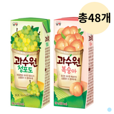 과수원 청포도 + 복숭아 어린이 음료 주스, 190ml, 1개