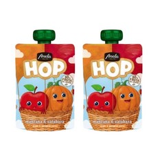 아넬라 HOP 짜먹는 과일퓨레, 100g, 2개, 사과 + 단호박 혼합맛