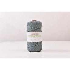 3mm 고급 마크라메실 순면우동사 100m 네트백 스트링 컬러우동실 코튼 브레이드 색실, 45-Silver-Gray
