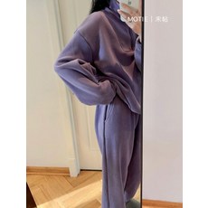 여자 기모 벨벳트레이닝 세트 벨로아 팬츠 트레이닝세트 트레이닝복