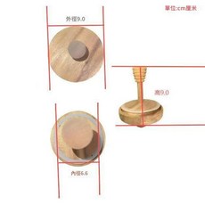 高硼矽玻璃木蓋蜂蜜罐附攪拌棒, 1個