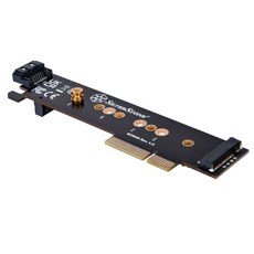 銀欣 ECM28 1槽 NVMe SSD 和1槽SATA M.2 SSD 轉PCIe x4 1U 轉接卡