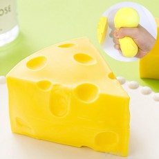 쫀득치즈 말랑이 스퀴시 스트레스 촉감 클레이 주물럭 장난감, 1개