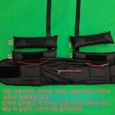 요추 견인 허리 벨트 철봉 스트레칭 블랙슬링스탠드제외, 스트랩+이중가방, 1개