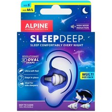 Alpine SleepDeep 舒眠耳塞(S-L) 荷蘭製 深沉睡眠 打呼救星 專利材質, 1個, 4個裝