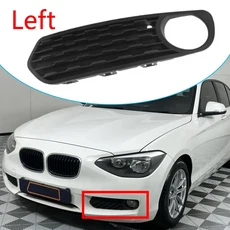 호환 BMW F20 F21 1 시리즈 116i 118i 120i 2012-용 전면 범퍼 안개등 그릴 커버 안개등 그릴 프레임 5111, 02 Left, 01 China Mainland