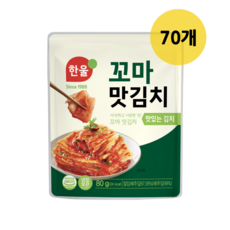 한울 꼬마맛김치, 80g, 70개