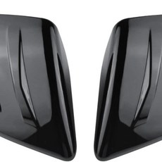 백미러 트림 커버 뮬란 섬유 자동차 사이드 미러 장식 스티커 쌍당, 1개, 1. piano black