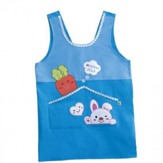 루체트리 키즈 앞치마 교사용 유치원 어린이집 토끼 디자인 EAS 미술활동