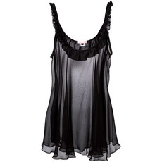 길다앤펄 Bardot Black Babydoll 슬립