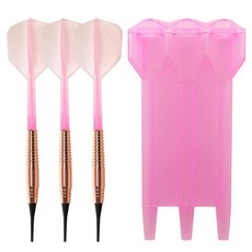 형 다트핀 선수용 다트 샤프트 18g 다트팁 휴대용 18g 입문용 실내 19g, 핑크, 1개