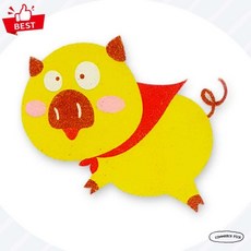 [꿀꿀이] 돼지 모래 아트 액자 꼬메빔보 no.140 동물 캐릭터 픽앤코501