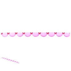 [엠유종합상사] 반짝이펠트 머리핀재료 리본공예 펠트 투톤 칼라 주름지 띠 핑크