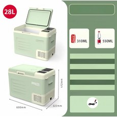 ROI라이프 리컬렉터냉장고 차량냉장고 차량용냉장고, 클래식 28L 차량용 그린, 1L