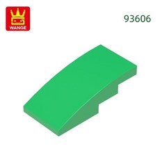 슬로프 곡선 블록 컬러 벽돌과 조립 부품, 13. 46.Green, 1개