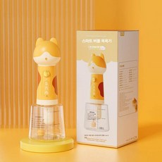 미브 강아지거품기 디스펜서 오리거품기 샴푸 버블, 옐로우, 1개