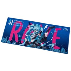 現貨 禮物 官方授權 正品 Miku 初音未來 831生日祭 激唱RAVE系 光柵卡, 初音 正版 激唱RAVE系列 毛巾