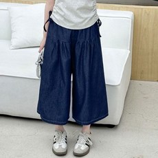 賣場優選新款可愛童裝女童牛仔褲女童牛仔褲春秋新款兒童秋裝洋氣寬鬆彎刀褲女孩大童秋季褲子新款