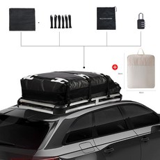 Surkat캠핑 방수 대용량 차량용루프백 500리터, 1개, 블랙