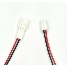 미니 하네스 2P UL난연전선 일반 커넥터 암수세트 각각 18cm 자동차 전선연결잭, 1개