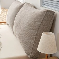 대형 등받이 쿠션 허리 쇼파 방석 침대 베개 거실, 그레이