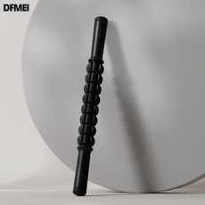 DFMEI 健身運動恢復按摩器齒輪滾軸大小腿部筋膜放鬆琅琊棒跨境瑜伽好物, 1個, 精典黑(OPP包裝)